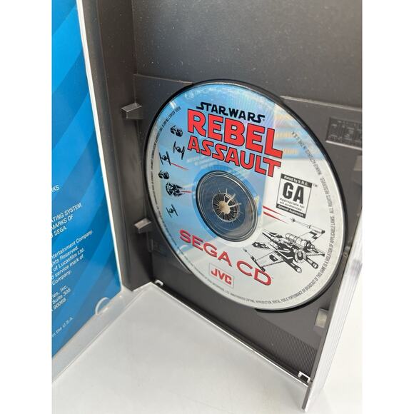 Sega CD Game Star Wars Rebel Assault CIB Complete In Box Great Shape ! - Picture 6 of 10